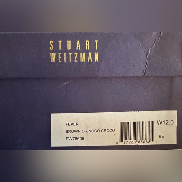 12  New Stuart Weitzman Brown Orinoco Croco Fever Stilettos - Picture 9 of 9